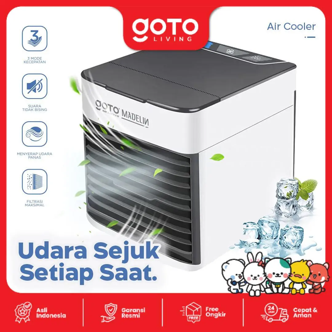 Goto [COD] Madelin Air Cooler AC Mini Kipas Pendingin Ruangan Portable
