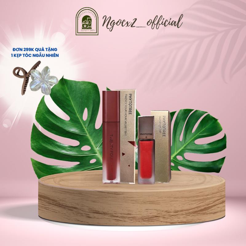 [HÀNG CHÍNH HÃNG] Son Kem Lì PHYTOTREE TWENTY FOUR HOUR VELVET TINT/ GLOSSY LIP TINT 24h