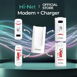 Hi-Net Modem Wifi+Charger  4G Wingle USB Mifi All Operator Modem WIFI USB 4G Dukungan Semua Operator Kartu SIM 150 Mbps Modem USB Mifi COD Dukungan 10 Perangkat