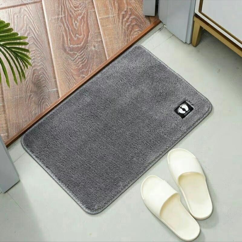 Thảm lau chân lông cừu mịn trải cửa ra vào, cửa nhà tắm chống trơn trượt kích thước 40x60