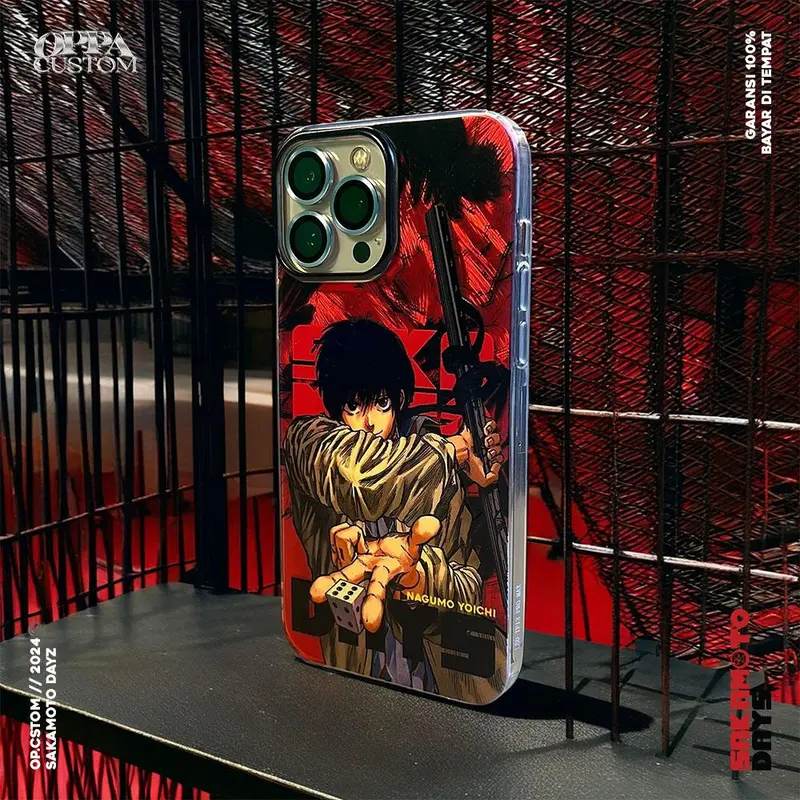 Premium Feather Case Anime SAKAMOTO DAYZ - NAGUMO YOICHI Edition Oppa Custom - Casing Softcase Oppacustom 3