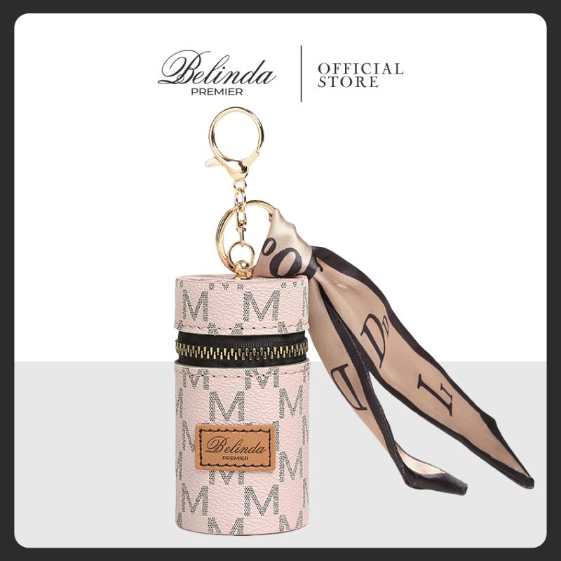 Product Introduction of BELINDA PREMIER LC002 Lipstick Bag Fashion Leather BucketBag Ear Wire Change Silk Scarf Key Chain StorageMini Coin Purse coinpurse wallet 29