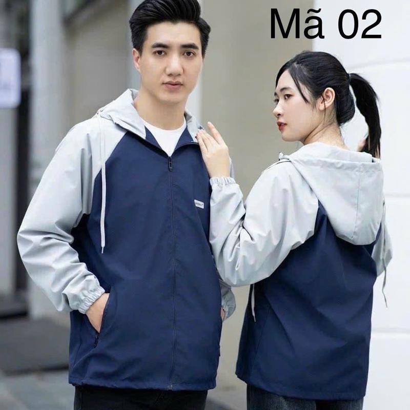 Áo gió phối màu Nam Nữ lót lưới aokhoac 2