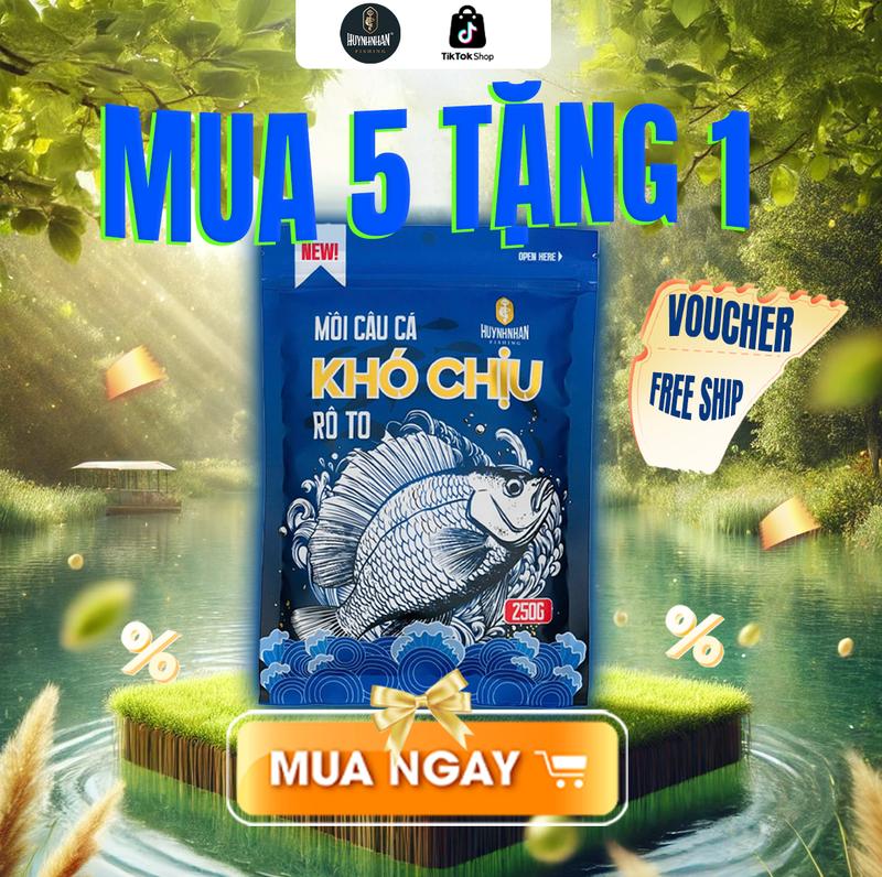 [HNF] Mồi Câu Cá Khó Chịu XANH 250g - Chuyên Dùng Câu Cá Rô Phi To - Trôi, Mè,Rô Phi,Diếc,Chép Môi Trường Dịch Vụ, Tự Nhiên - Mua Càng Nhiều Giảm Càng Sâu