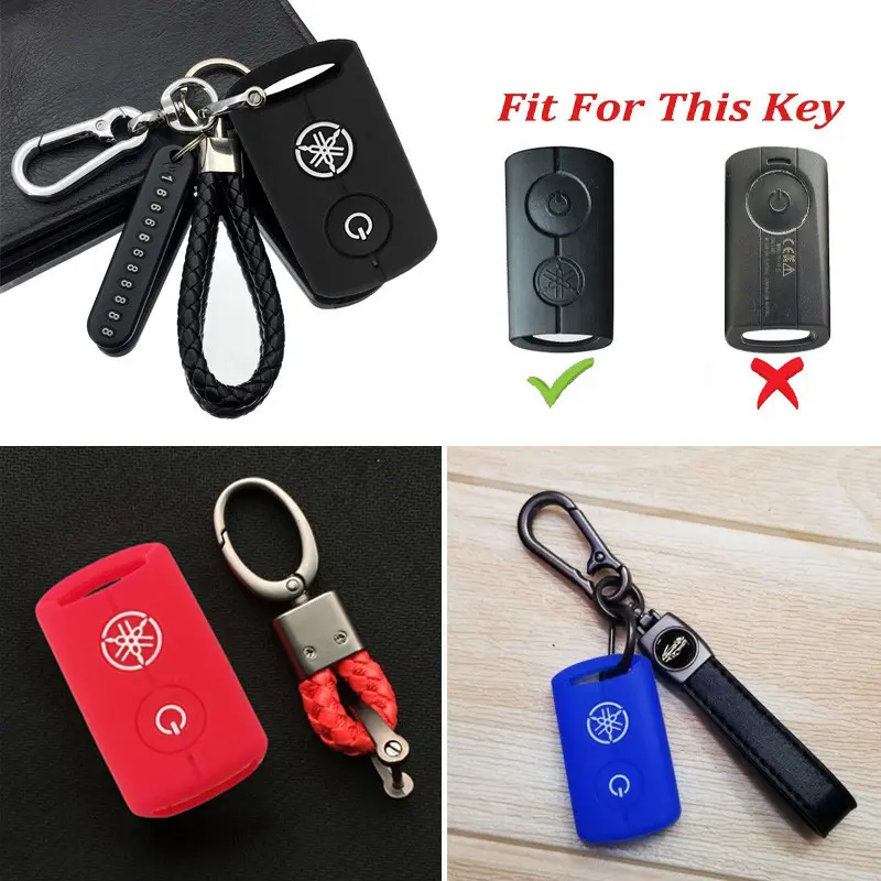 Vỏ Silicon Bảo Vệ Chìa Khóa Từ Xa, Cho Chìa Khóa Xe Máy Yamaha Grande Latte, NVX155, Filano, NMAX, 300, XMAX300, Vỏ Bảo Vệ Chìa Khóa Xe Hơi