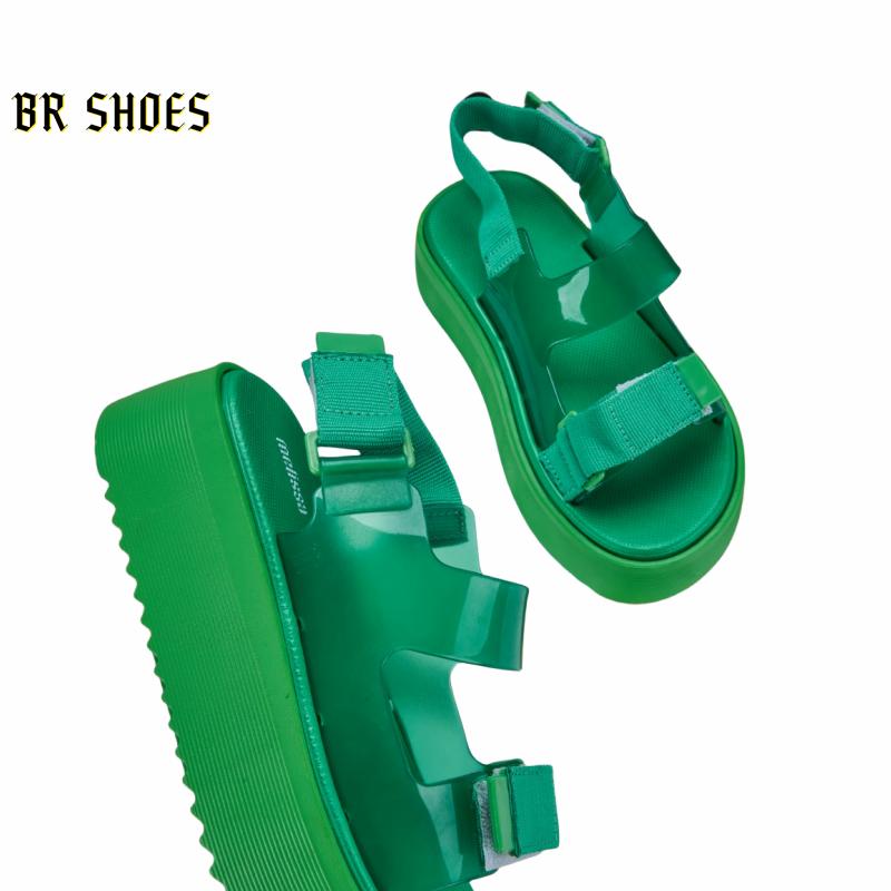 Product Introduction of Melissa Official Store Women Shoes Platform Sandals Magic Buckle Women Heightening Shoes Beach Sandals Quality True Love 4