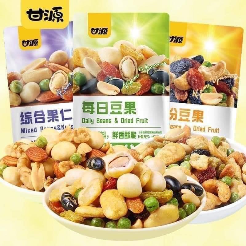 Gói Hạt Mix Dinh Dưỡng GANYUAN 30G,Mix Trái Cây Sấy Giòn Hạt Ngũ Cốc Sấy Khô Tẩm Vị Nội Địa Vị Trái Cây Tự nhiên Food Nuts Snack Cay