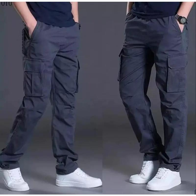 [BISA COD] 100RIBU DAPAT 3 PCS CELANA CARGO PANJANG PRIA DEWASA UKURAN 27-33 PREMIUM QUALITY SLIMFIT COWO SKINNY POLOS COWOK 1