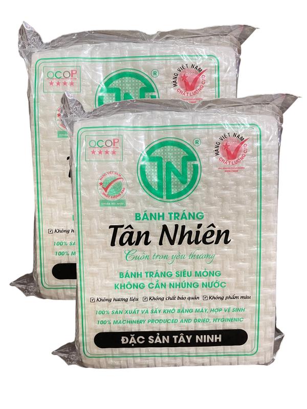  1 xấp bánh tráng Tân Nhiên siêu mỏng cuốn rau thịt ko cần nhúng nước 450g Cake 