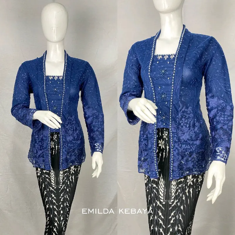 Kebaya KutuBaru / KutuBaru Tille / Kebaya Modern / Kebaya Remaja / Kebaya Tradisional / Kebaya Kutu Baru Pendek Tille Payet Modern 8