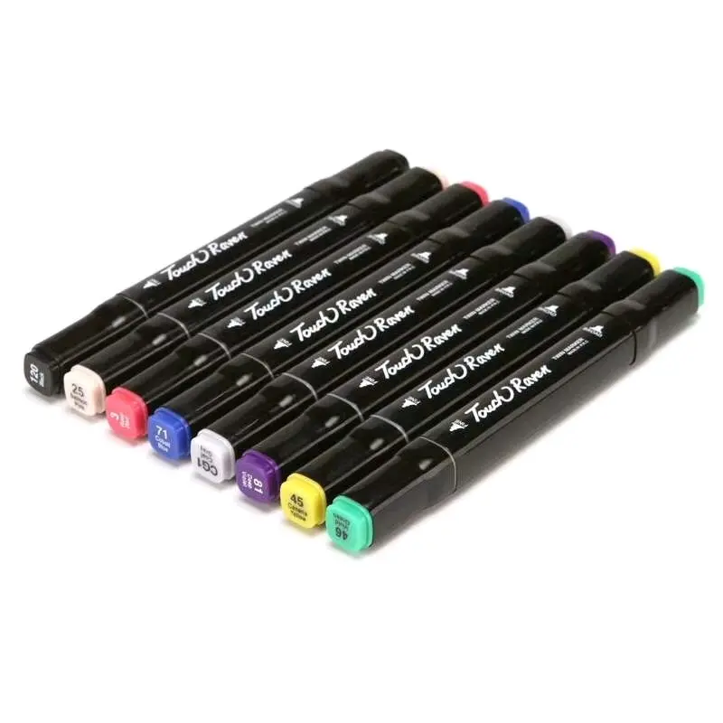 Touch Twin Marker Color Copic Marker Alkohol Base Sketsa Drawing Pen Brush Marker Finecolour Art  Spidol  Stationery Mewarnai 2