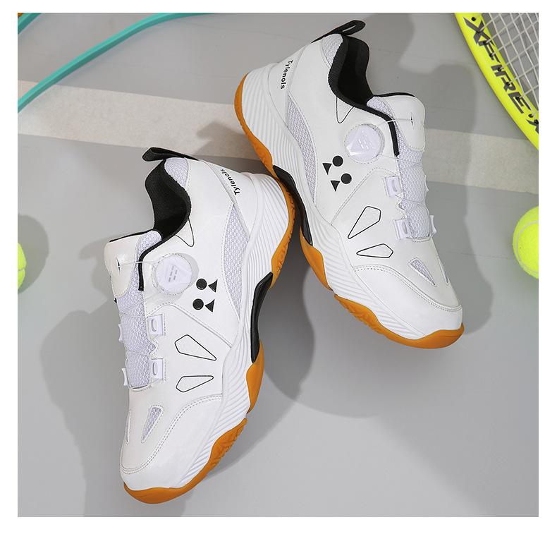 Product Introduction of In Stock Professional Badminton Shoes Non-Slip Tennis Shoes Volleyball Shoes Sneaker Table Tennis Ball Shoes Competitive Table Tennis Ball Shoes Badminton Shoes Tennis Shoes Lightweight Sneaker Men and Women Breathable Rotating Button Retail 21