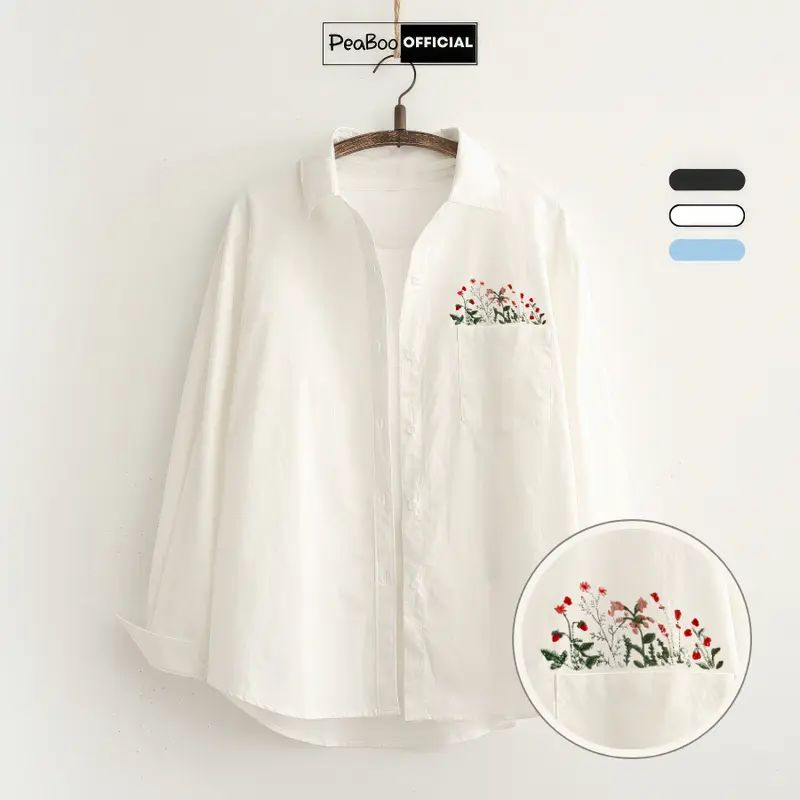 [BST SƠ MI - GIÁ TRẢI NGHIỆM] Áo Sơ Mi By PEABOO Mã BST00 Chất Mềm Mịn Dành Cho Nam Nữ 1