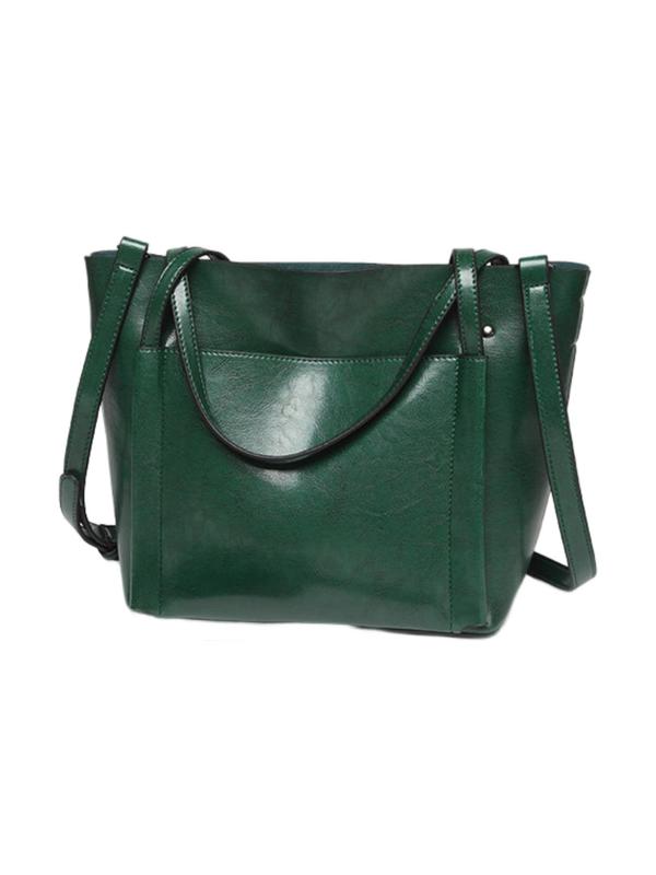 Women's Solid Color Large Capacity Tote Bag, Fashionable Shoulder Bag For Teen Girl, Women, College Student, Rookies & White-collar Workers Perfect For Office, College, Work, Business, Commute 3