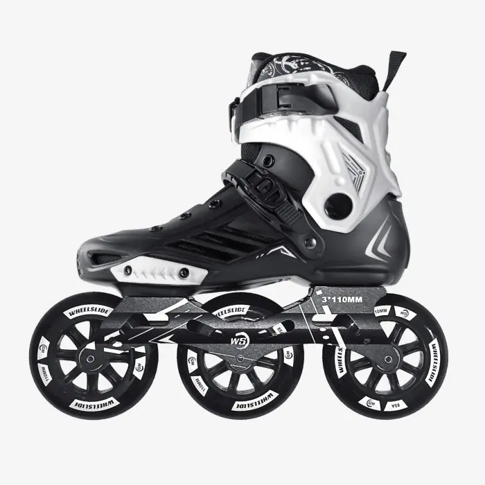 Sepatu roda ROSELLE dewasa 40-44 inline skate speed 110mm three wheels