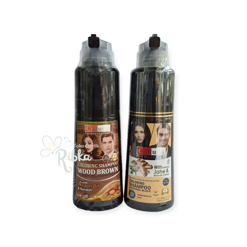 Cultusia Shampoo Penghilang Uban Original BPOM Argan Black 0