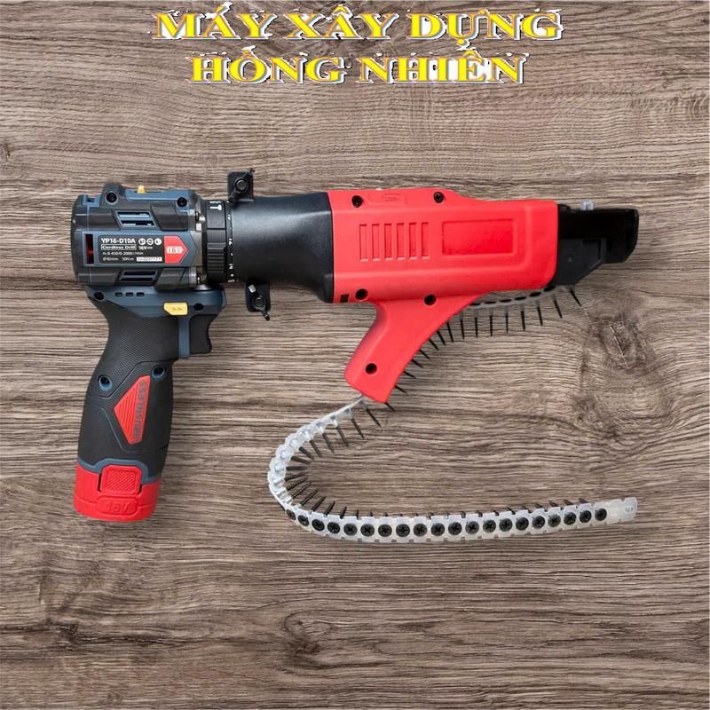 DỤNG CỤ HỖ TRỢ VÍT THẠCH CAO, ĐI DÂY ĐIỆN TRONG ỐNG GẮN MÁY KHOAN -  MÁY XÂY DỰNG HỒNG NHIÊN - luồn dây, thạch cao