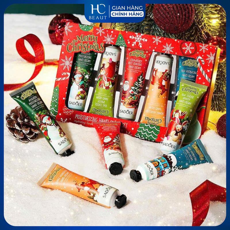 BỘ 5 TUÝP KEM DƯỠNG DA TAY SADOER - Bộ Kem Dưỡng Da Tay Trái Cây Tươi Mát 30g X 5 Loại - HÀNG CHÍNH HÃNG