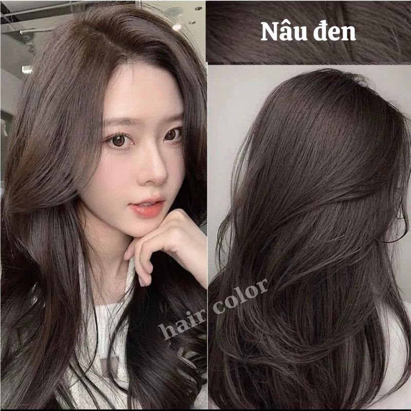Thuốc nhuộm màu Nâu Tây Lạnh, không cần tẩy tóc, Dyehair, Không chứa silicon,…