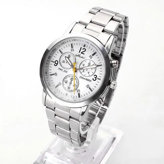 Jam Tangan SHSHD Pria dan Wanita Sport Chrono Rantai Geneva Jam Tangan Stainless Steel Jam Tangan Pria Fashion Analog  Grosir  Model Terbaru SH003 jam tangan wanita jam tangan pria jam tangan anak jam tangan couple jam ganeva wanita jam ganeva pria 2
