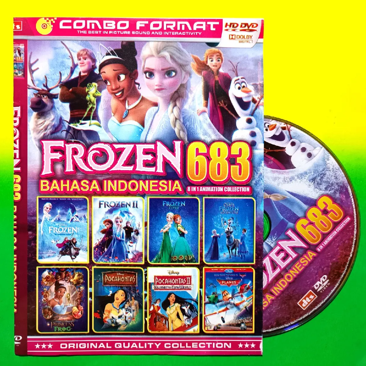 KASET DVD KOLEKSI FILM KARTUN ANAK FROZEN VOLUME TERBARU 683.