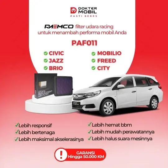 FILTER UDARA RACING (CIVIC 2009, JAZZ 2009-2015, MOBILIO, BRIO)