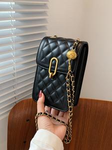 Women's Elegant Quilted Chain Strap Crossbody Bag, Trendy Crossbody Bag, Chic All-match Light Luxury Style Bag for Daily Use