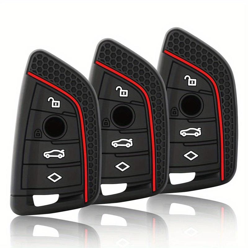 Product Introduction of Silicone Car Key Case, Car Key Protector, Keychain Key Case for BMW X1 X3 X4 X5 X6 Series 1 2 3 5 7 G20 G02 G05 G31 G23 F34 F15 F40 IX3 Smart Key 10