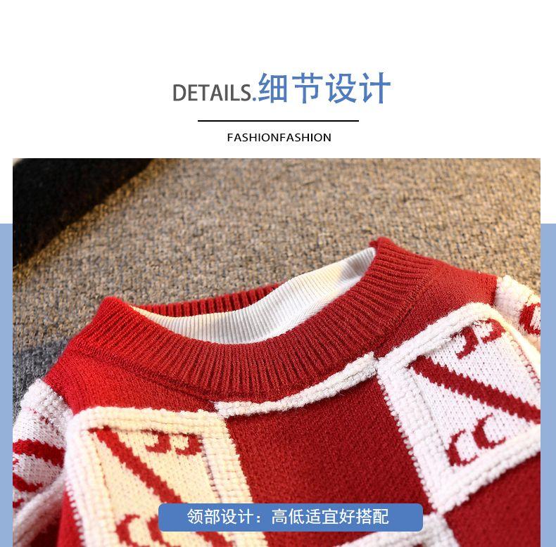 Product Introduction of Senma Group GLM Autumn and Winter New Youth Students Warm-Keeping Thick Loose Trendy Pullover Sweater Men's Coat Women 18