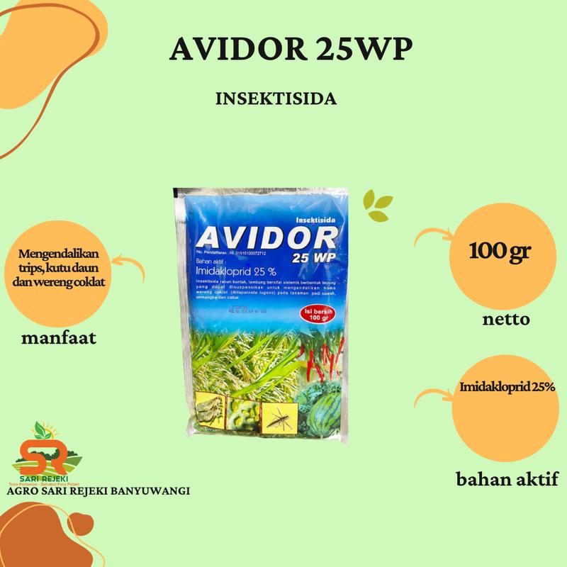 AVIDOR 25WP 100GR INSEKTISIDA IMIDAKLORPID Tanaman - Shop | Tokopedia
