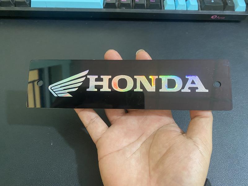 Bảng tên Honda - Yamaha - Suzuki gắn trước cho Xe máy - Phụ Kiện Inox Phụ Tùng