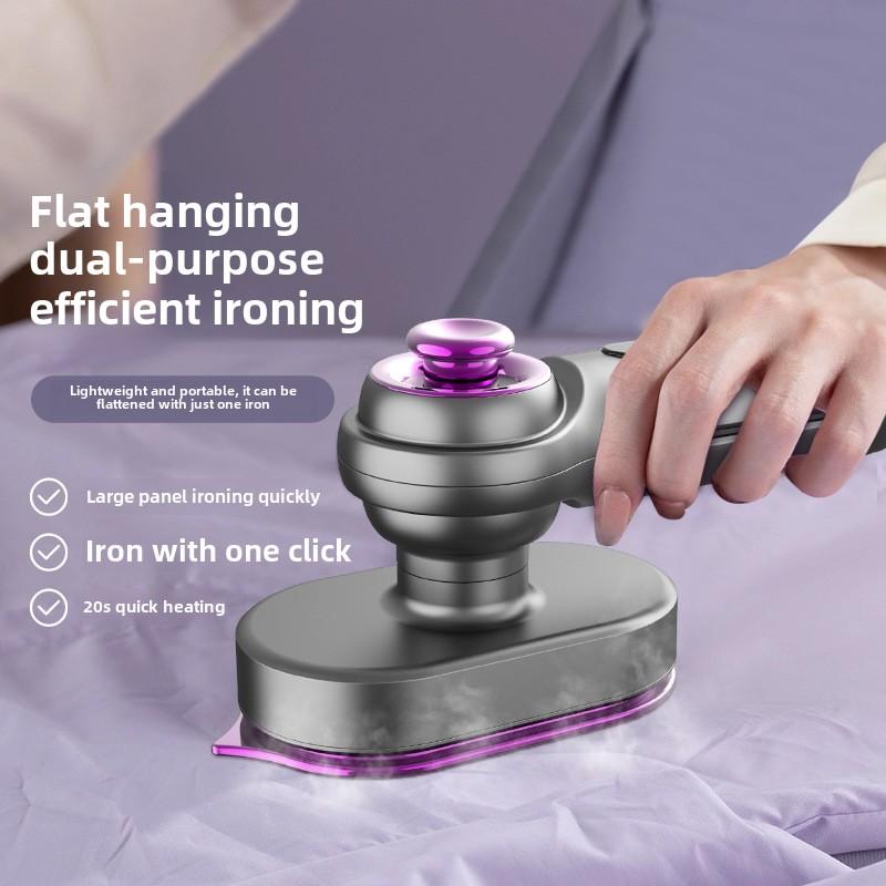 Mini household small portable dry and wet dual-use rotary folding atomizing steam electric iron hanging ironing machine 2