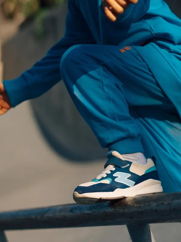STUVW Eon Sail Blue - Sepatu Sneakers Anak Biru dan Krem Fashion 7