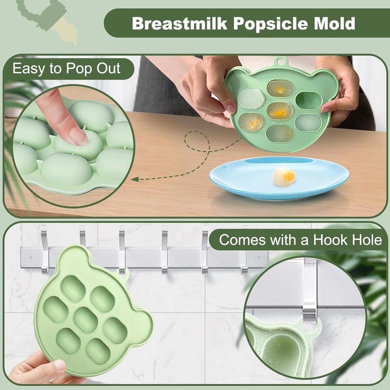 Product Introduction of Cartoon Bear Design Baby Food Pacifier with Ice Cube Tray, 2 Counts/set Baby Fruit and Vegetable Feeder & Ice Mold, Baby Fruit Feeder, Baby Teether Pacifier, Baby Essentials, Baby Stuff, Baby Essentials, Baby Items, 99p UK Tiktok Shop 13