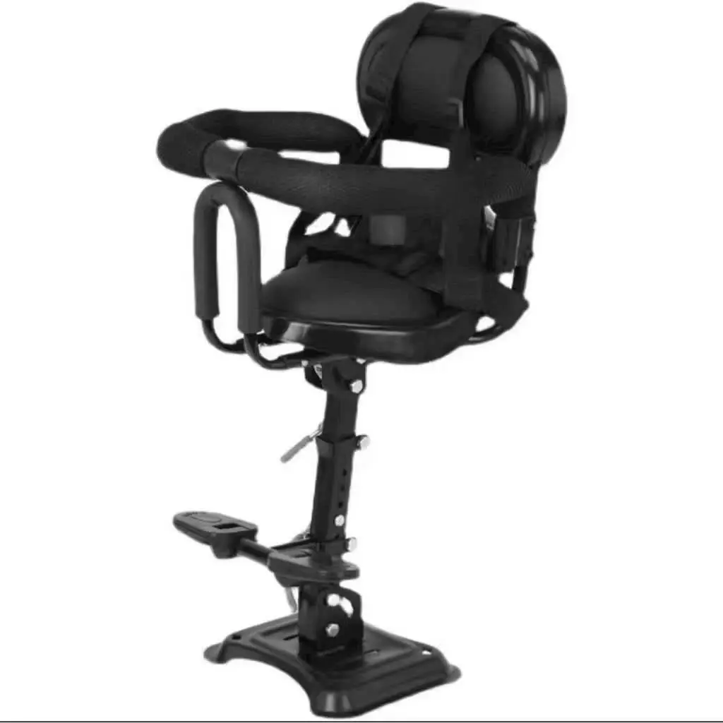 Ghế ngồi xe máy điện xoay ngả 80 độ giảm xốc Ghế lắp xe điện ngồi trước cho bé có vòng