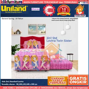 2in1 Ranjang Sorong Kids Standard Lovina Uniland Springbed
