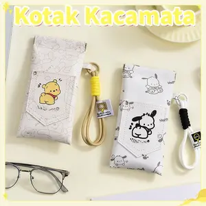 Kantong Penyimpanan Kacamata Portabel Tahan Tekanan / Kotak Pelindung Kompak/Kotak Penyimpanan Kacamata Dengan Pegas / Kotak Penyimpanan Kacamata Hitam