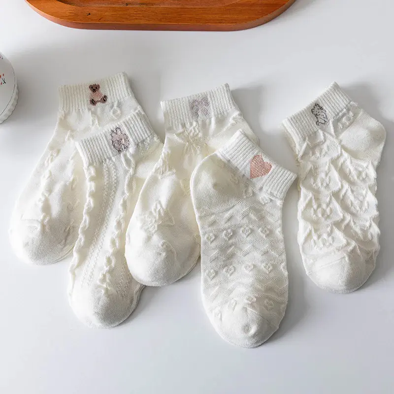 Vớ Trắng Cao Cổ Cotton SANDANI - Phù Hợp Mang Cùng Sandal & Menswear Cổ Cao 5