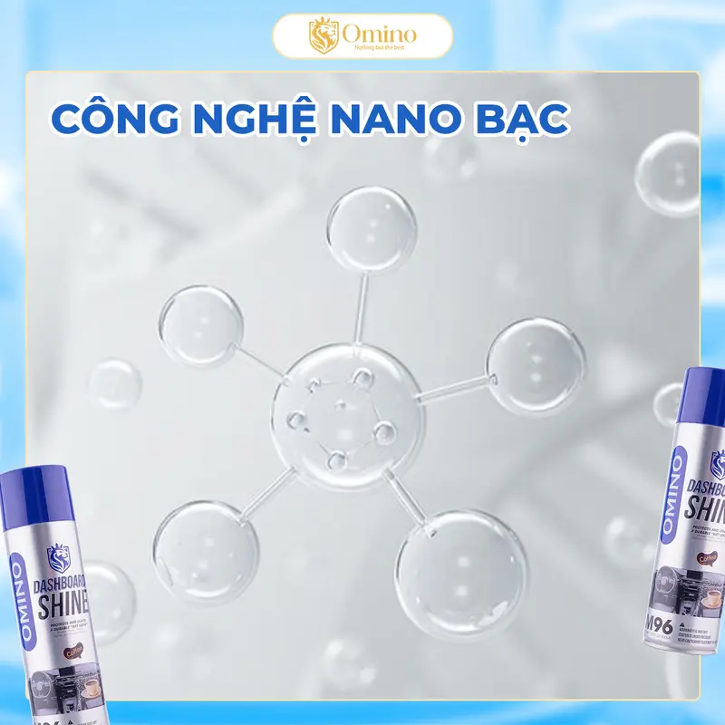 Xịt Bóng Nội Thất , Sử Dụng Cho Bề Mặt Da - Nhựa - Nhựa Nhám - Thơm Mùi Cafe OMINO 5