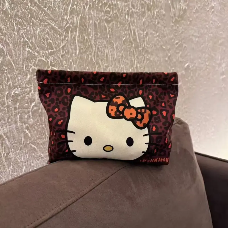 Túi Cầm Tay Hello Kitty, Dung Tích Lớn, Cầm Tay, Đồ Trang Trí Tinh Tế, Giá Trị Cao, Lưu Trữ, Túi Trang Điểm Hoạt Hình Dễ Thương, Năm 2025 0
