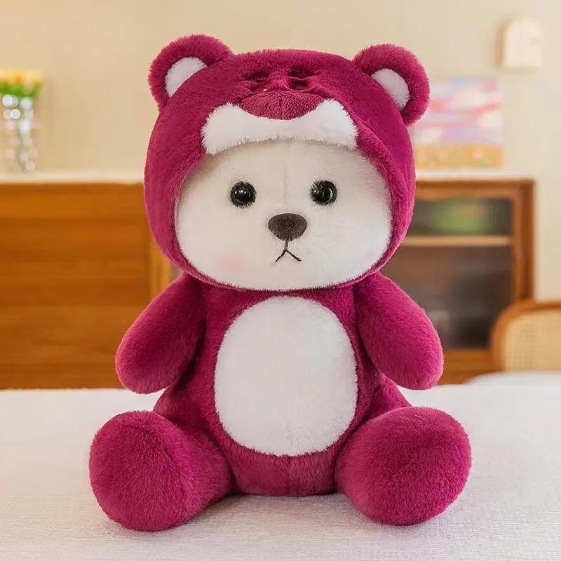 Gấu bông lena ngồi siêu đáng yêu  - thú nhồi bông lena gấu dâu sezi 30cm Thú Bông Toy Đồ Chơi 0