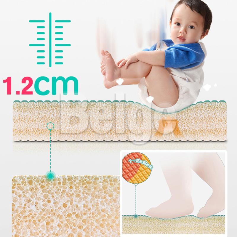 Product Introduction of Beige จิ๊กซอว์ปูพื้น แผ่นรองคลาน เด็ก แผ่นโฟมปูพื้น หนาพิเศษ 1.2 cm แผ่นโฟมรองคลานกันกระแทก EVA คละสีได้ สั่งขั้นต่ำ 4 แผ่ 3