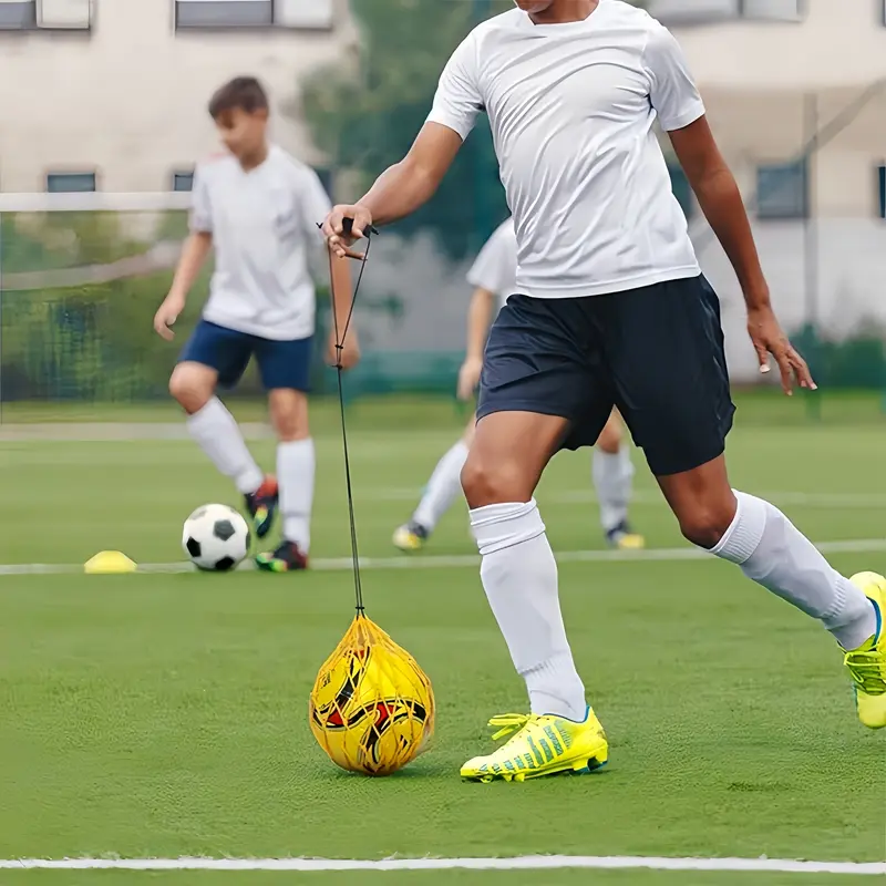 Football Training Juggling Kick Training Net, Football Training Device, Elastic Backboard Bag, Football Backboard Practice Belt 4