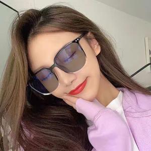 แว่นกันแดดป้องกันรังสีอัลตราไวโอเลต, สำหรับผู้หญิง, แว่นกันแดดระดับไฮเอนด์ของผู้หญิง, เหมาะสำหรับใบหน้ากลมและดวงตาบาง, สไตล์ขนาดใหญ่