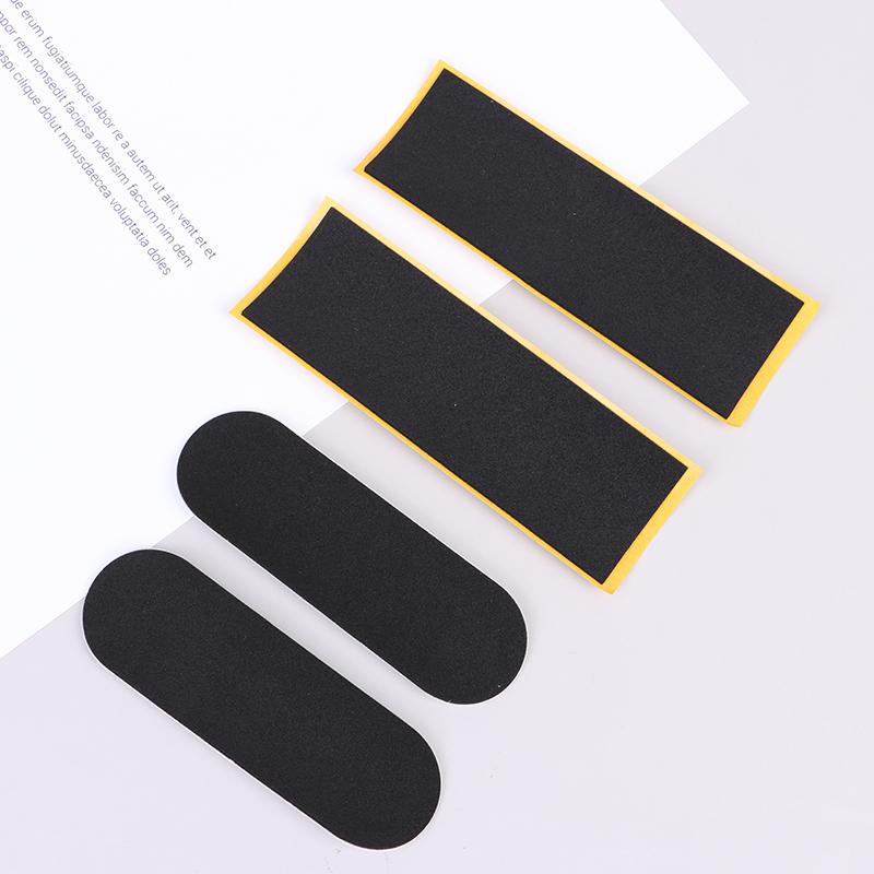 [qm]5Pcst Black Fingerboard Deck Uncut Tape Stickers Black Foam Grip Tape Stickers 2 Size 2