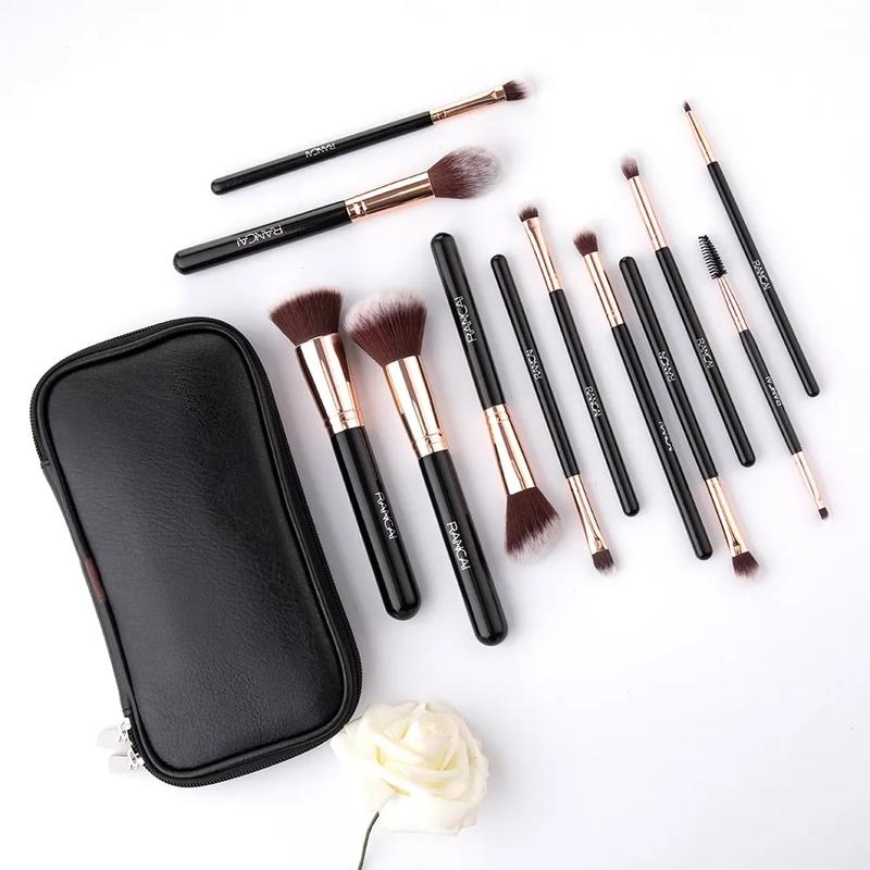Hộp cọ 12 chổi trang điểm chuyê nghiệp RANCAI 2