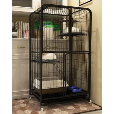 Chuồng mèo nan ông 3 tầng cao 1m4- tặng kèm võng mèo