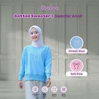 Gambar Qaira Sweater Cotton Crewneck Anak Perempuan - Soft Pink, M (6-7th) dari Hijab Anak Qaira Kab. Semarang 1 Tokopedia