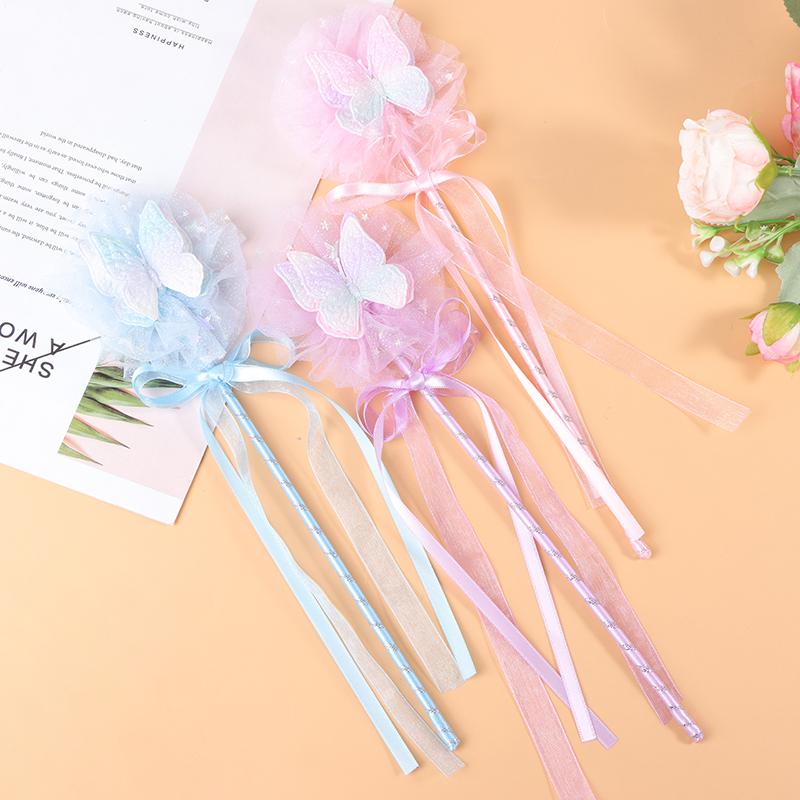 Product Introduction of [zfe]Cute Butterfly Magic Stick Fairy Wand Princess Cosplay Props Wand For Girls Birthday Halloween Party Supplies 7