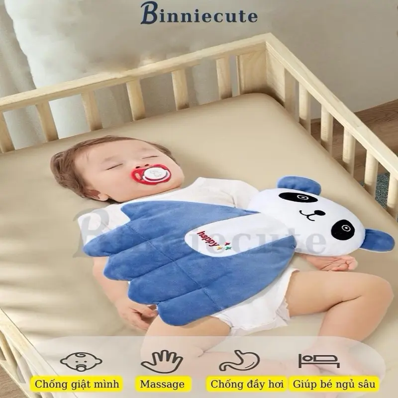 Gối bàn tay vỗ bé ngủ chống giật mình Binniecute - giúp bé ngủ ngon 4